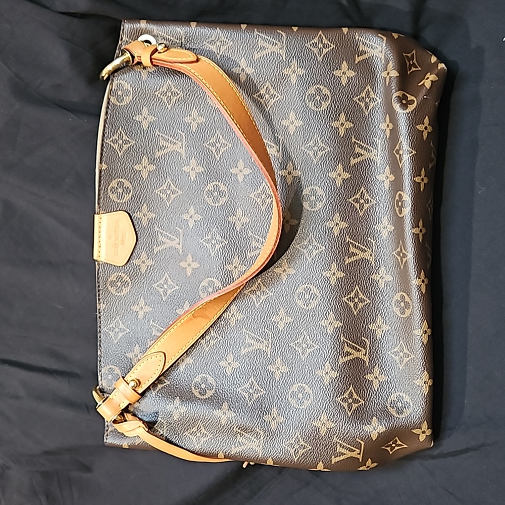 LOUIS VUITTON Graceful PM Monogram Canvas Shoulder Bag Brown